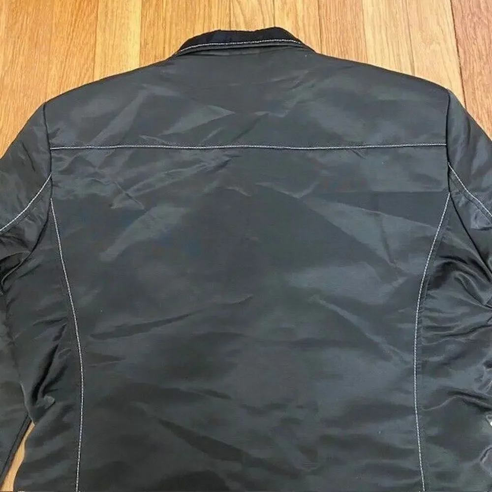 Montero Jeans Men’s Size Medium Black Single Breasted Blazer Jacket - Picture 6 of 9